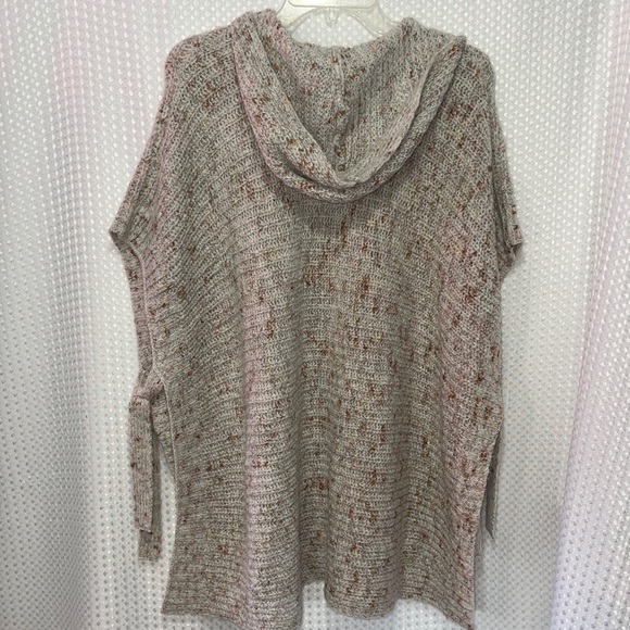 CUPIO Hooded Tan Poncho Sleeveless New Small/Medium Soft - Picture 6 of 6